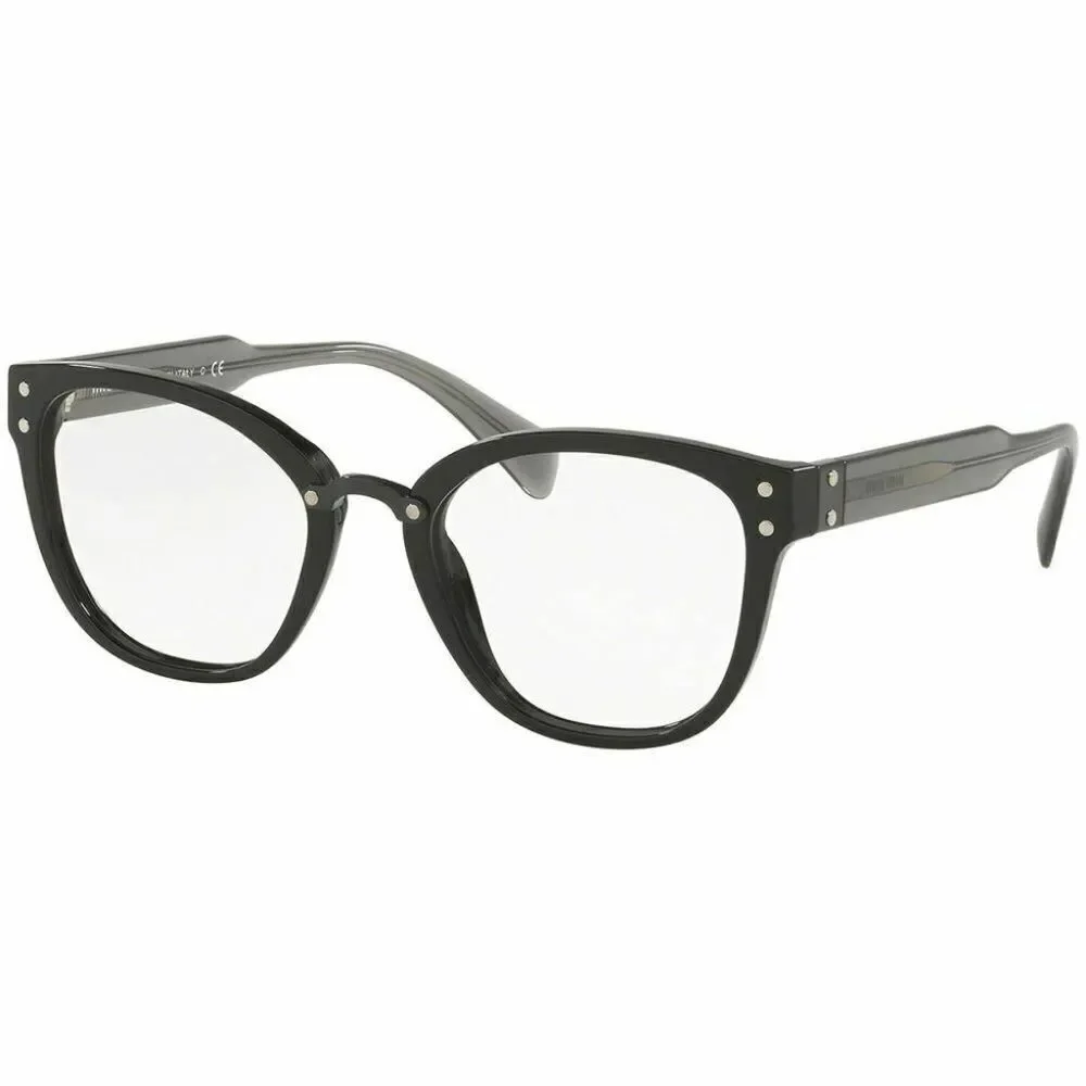 Miu Miu Square Eyeglasses Black W/Demo Lens